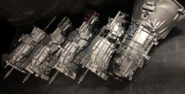 Row of Built T56 Tremec Transmissions
